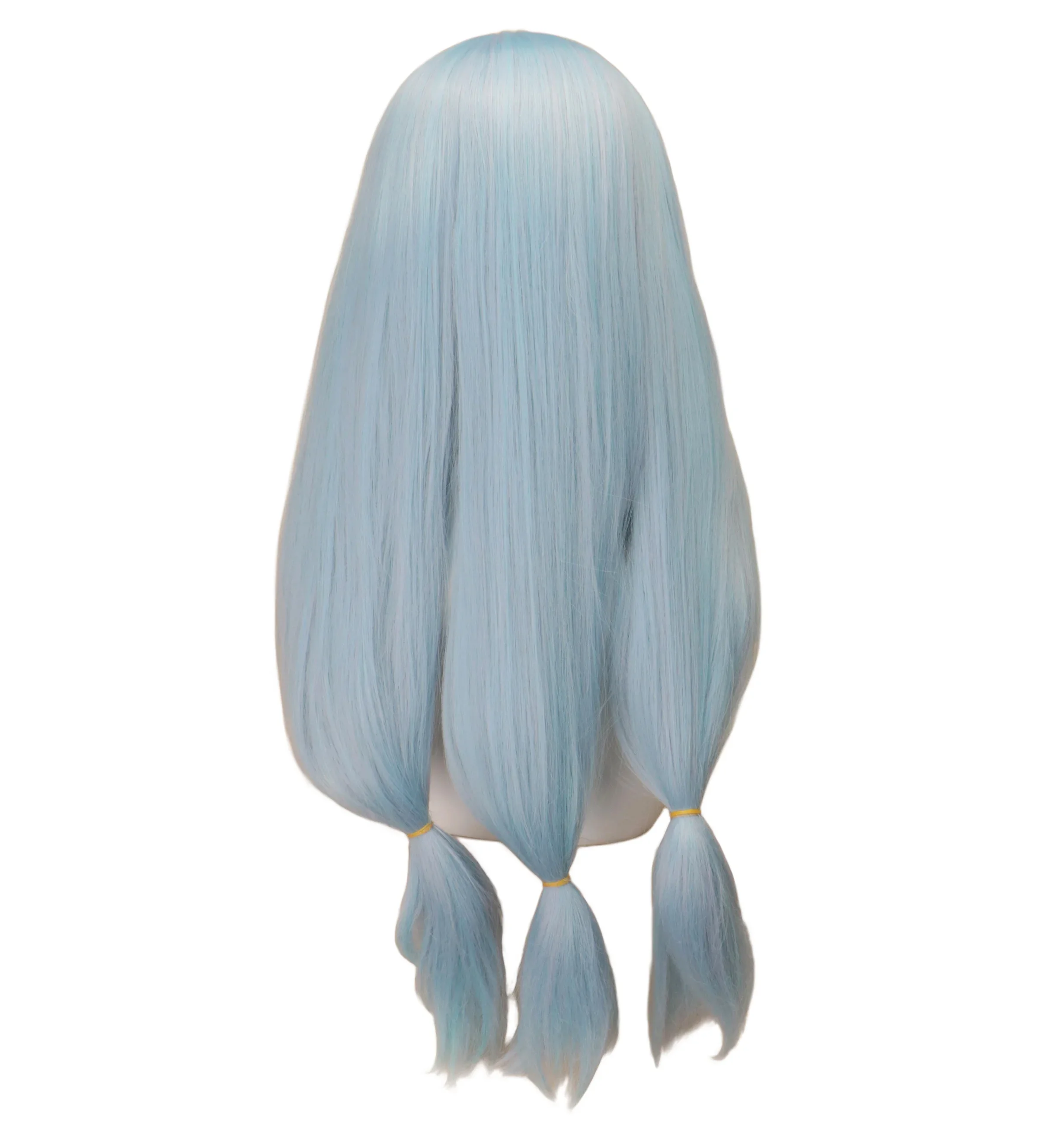 Anime Mahito Cosplay Jujutsu Kaisen Mahito Costume Wigs Blue Hair Three long ponytai Halloween Synthetic Hair Party Wigs Cos