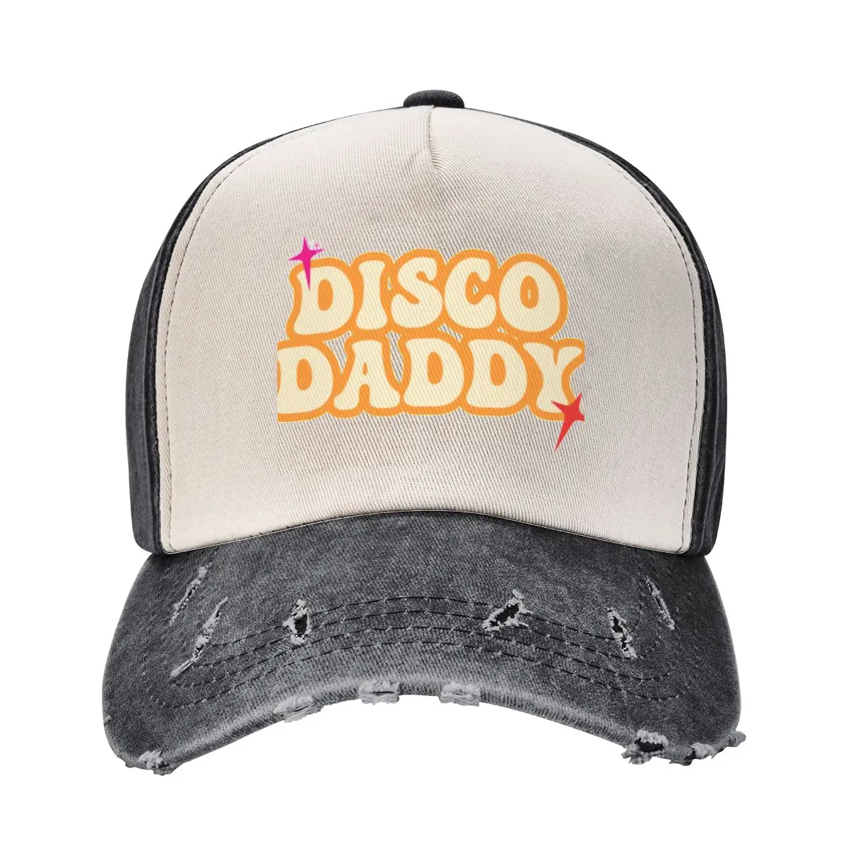 Disco Daddy Seventies Text Print Baseball Cap Rugby hiking hat sun hat Caps Male Women's