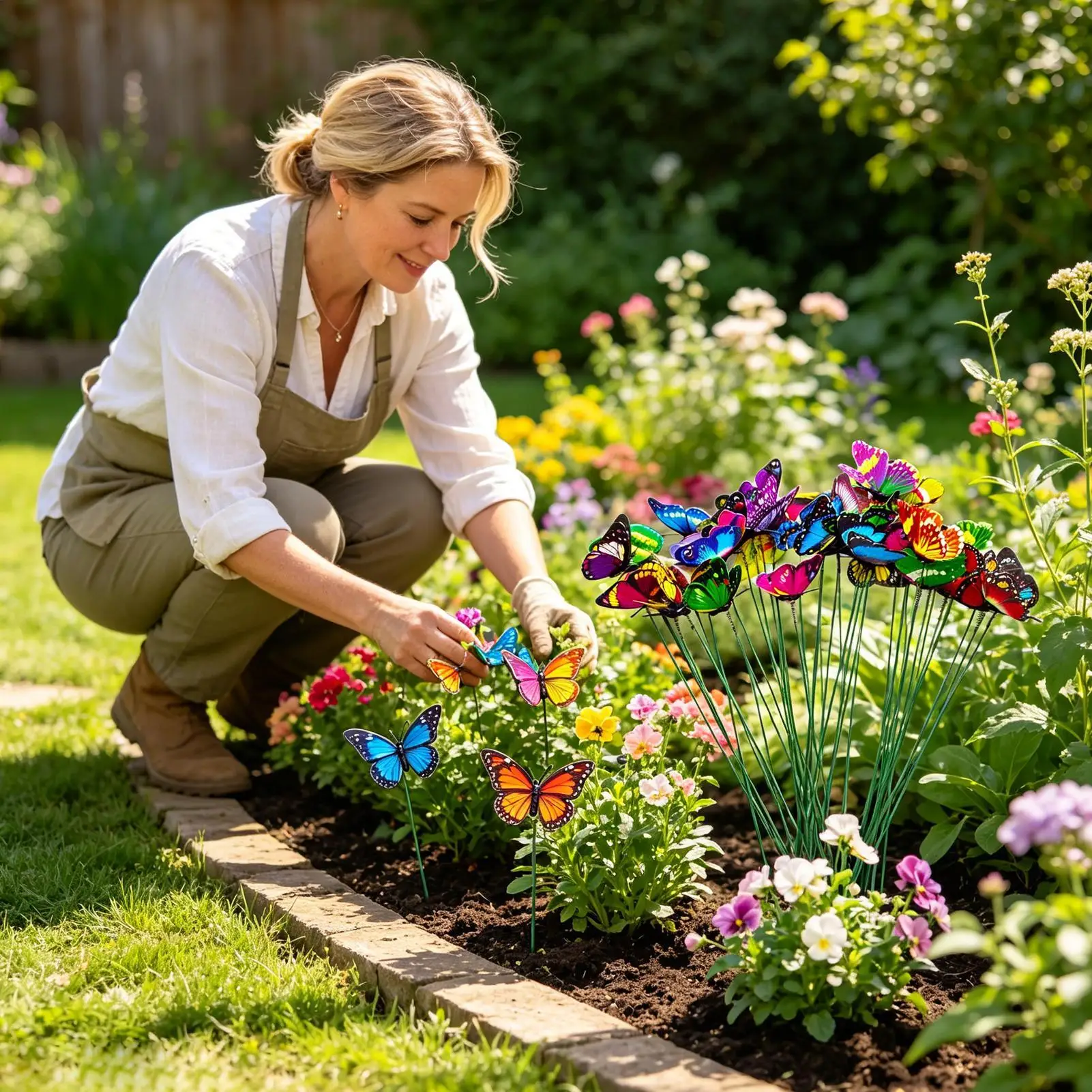 

Искусственные цветочные композиции в виде бабочек, 50 штук, водонепроницаемые, разноцветные, для украшения сада, дома, спальни, гостиной, патио, вазы