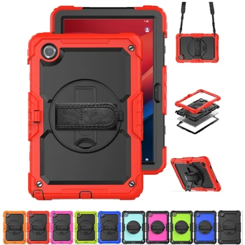 Étui pour tablette avec sangle de rotation pour Lenovo, support de tablette, housse blindée, Tab M11, 11 pouces, 2024, TB330FU, TB331David, Xiaoxin Pad, 11, 10.6, TBogeneFU TB125FU