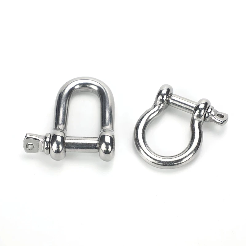 Marine Grade Stainless Steel 316 High Tensile Dee or Bow Type M4-M38 Screw Pin Anchor Shackle