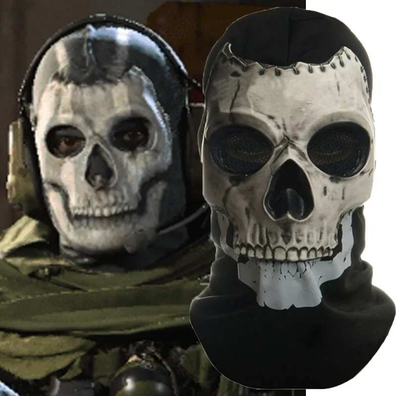 Mwii ghost mask 2024 cod cosplay airsoft tactical skull full mask