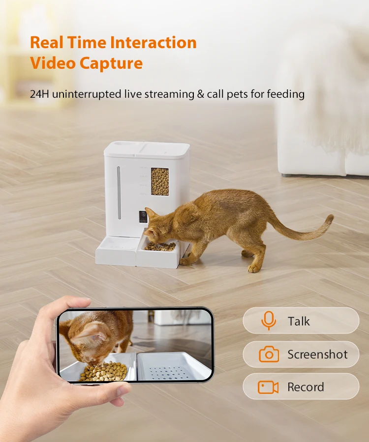 Alimentador automático para cães e gatos 2 em 1, fonte de água para gatos com câmera, fonte inteligente para animais de estimação, produtos para animais de estimação