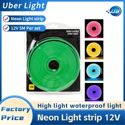 LED Flexible Silicone Neon Light Strip Set 2835 Low Voltage 12V 6*12 Shape Embedded Linear Flexible Light Strip