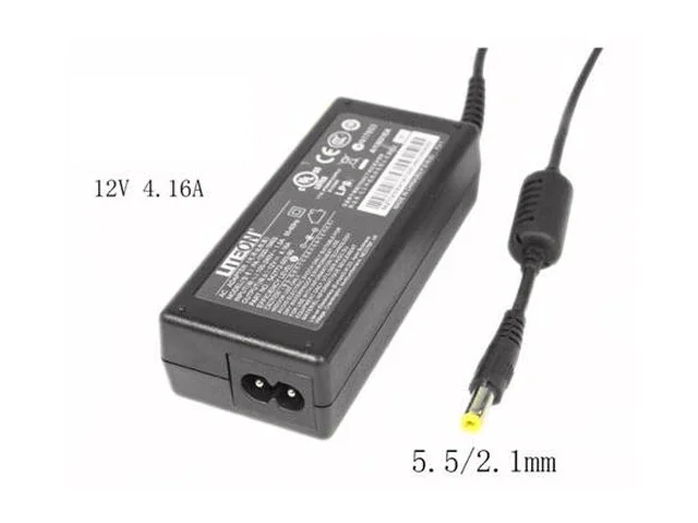 

LITEON PA-1500-1M03, 12V 4.16A, Barrel 5,5/2,1mm, 2-зубчатый адаптер питания