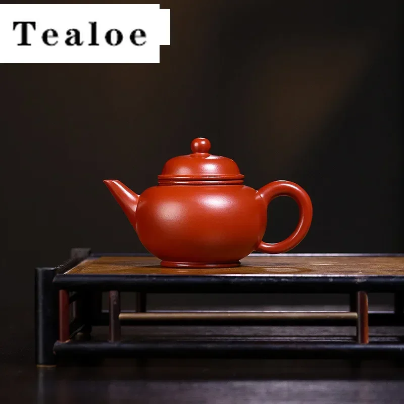 

120ml Exquisite Yixing Purple Clay Teapots Handmade Level Pot Raw Ore Dahpngpao Mud Kettle With Strainer Zisha Tea Set For Tea