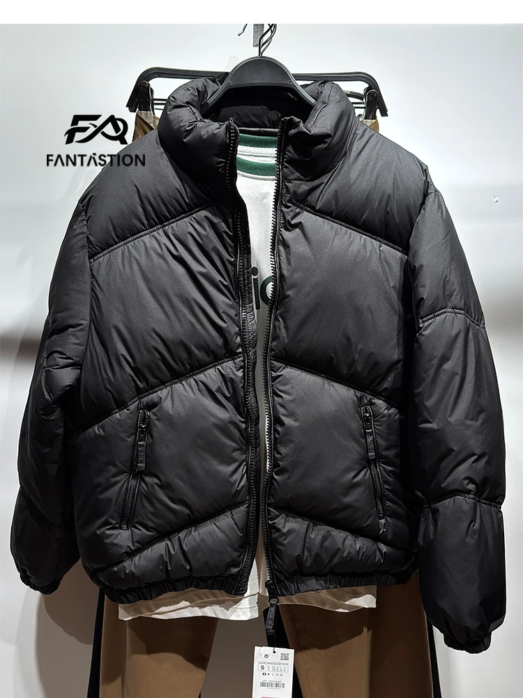

FANTASTION Stand collar cotton high quality padding jacket Men's winter padded jackets man coats Warm casual jacket tops