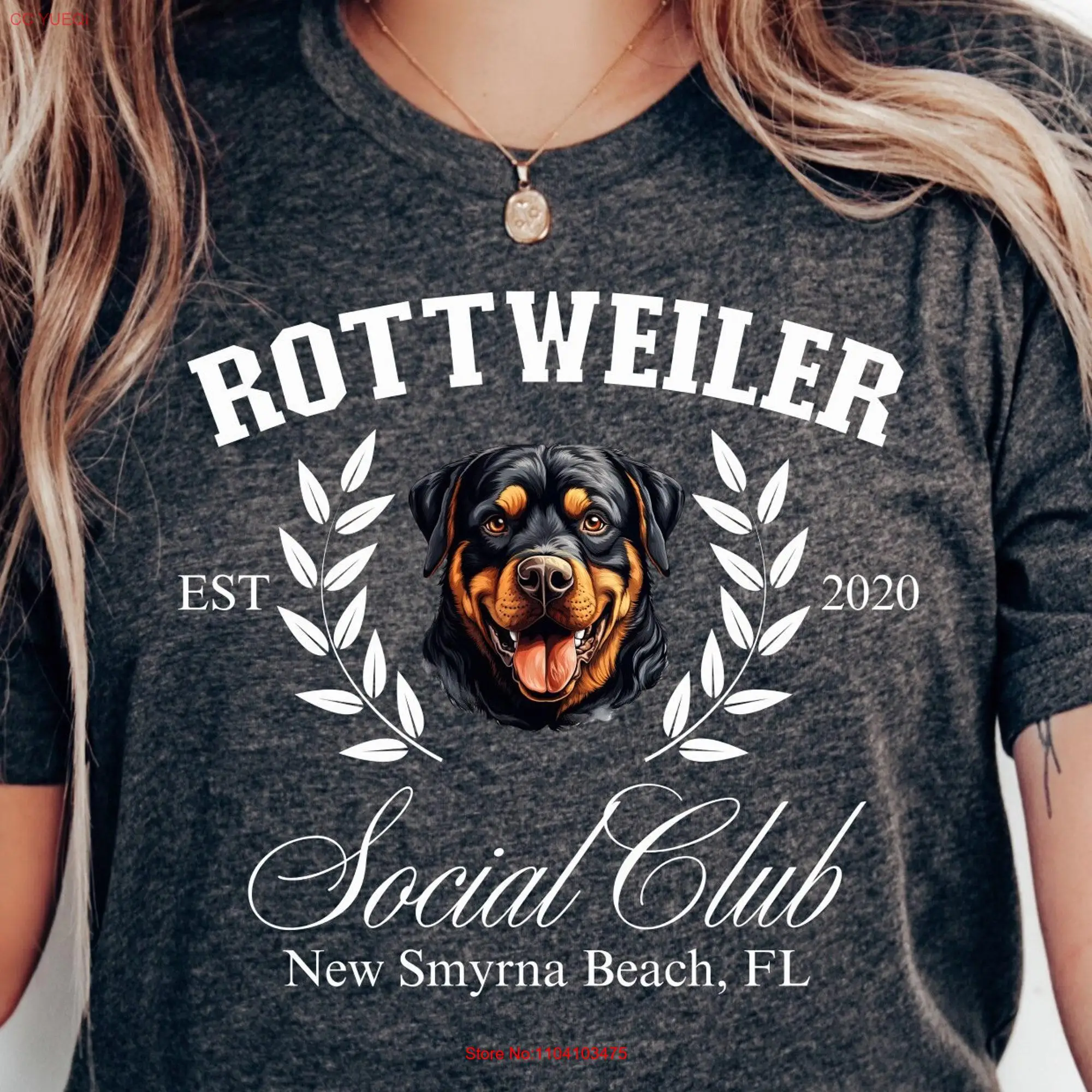 Rottweiler Social Club T Shirt Rottie Lover for Dog long or short sleeves