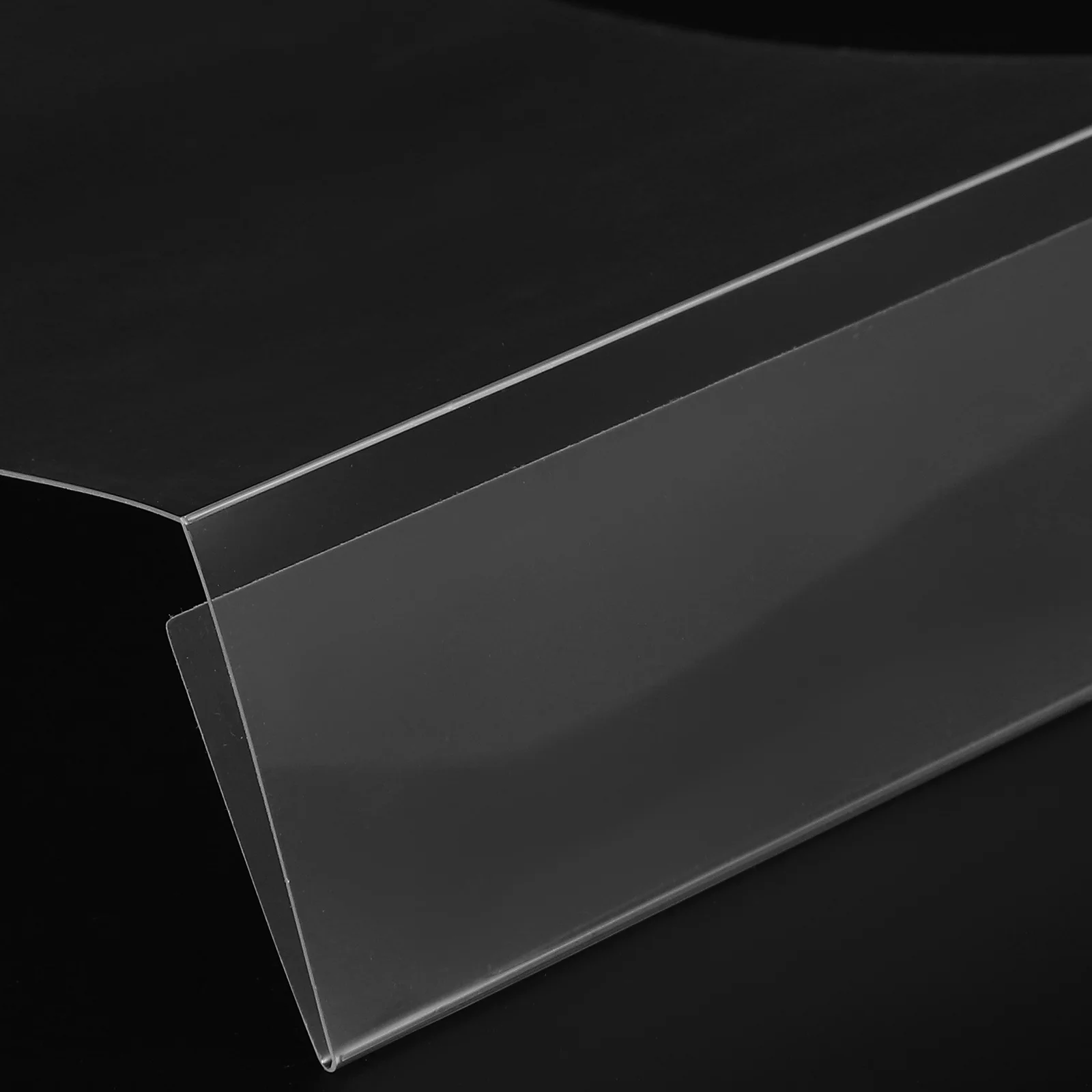 12 Buah Tempat Label Plastik Tempat Label Harga Tempat Label Transparan untuk Label Rak Ritel Supermarket