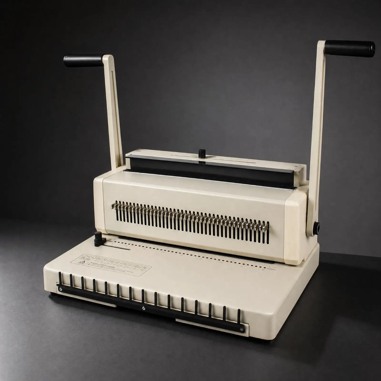 Manual Wire-Binding and Paper-Punching Machine Versatile Manual Document Punch with Wire Binding for Teachers, Students, Print