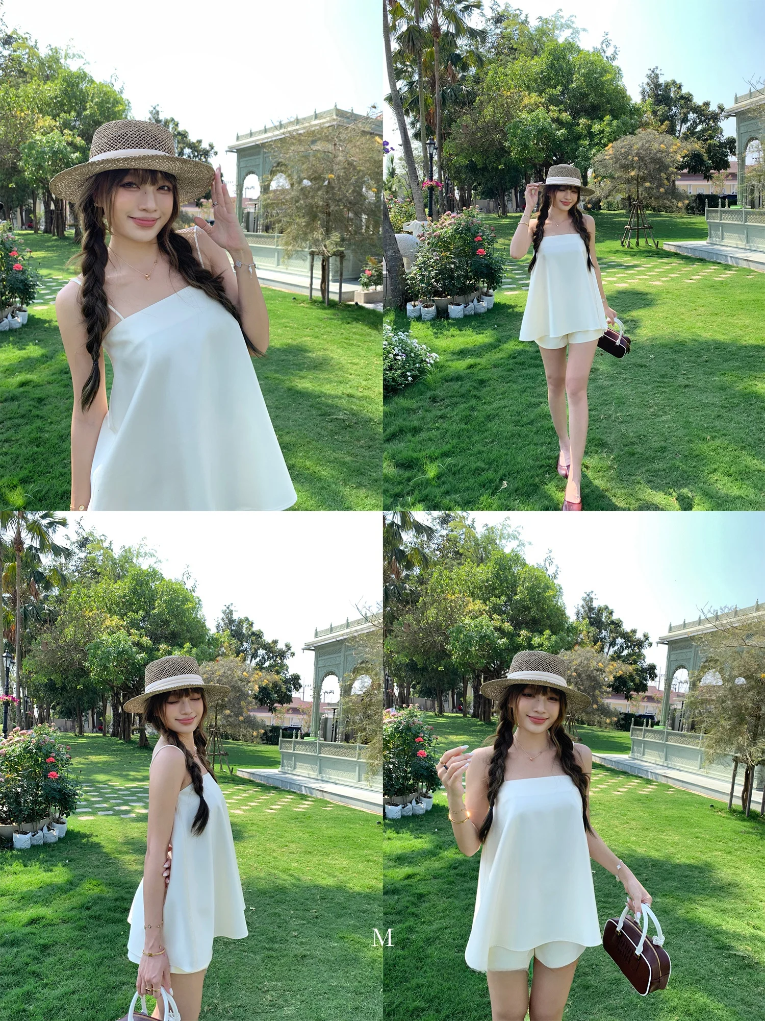 

Chen Mi Fan Ele High-Waist Crop Top And orts Set Women's Faion Casual Outfit Mid-Length Svel Spring Ensemble