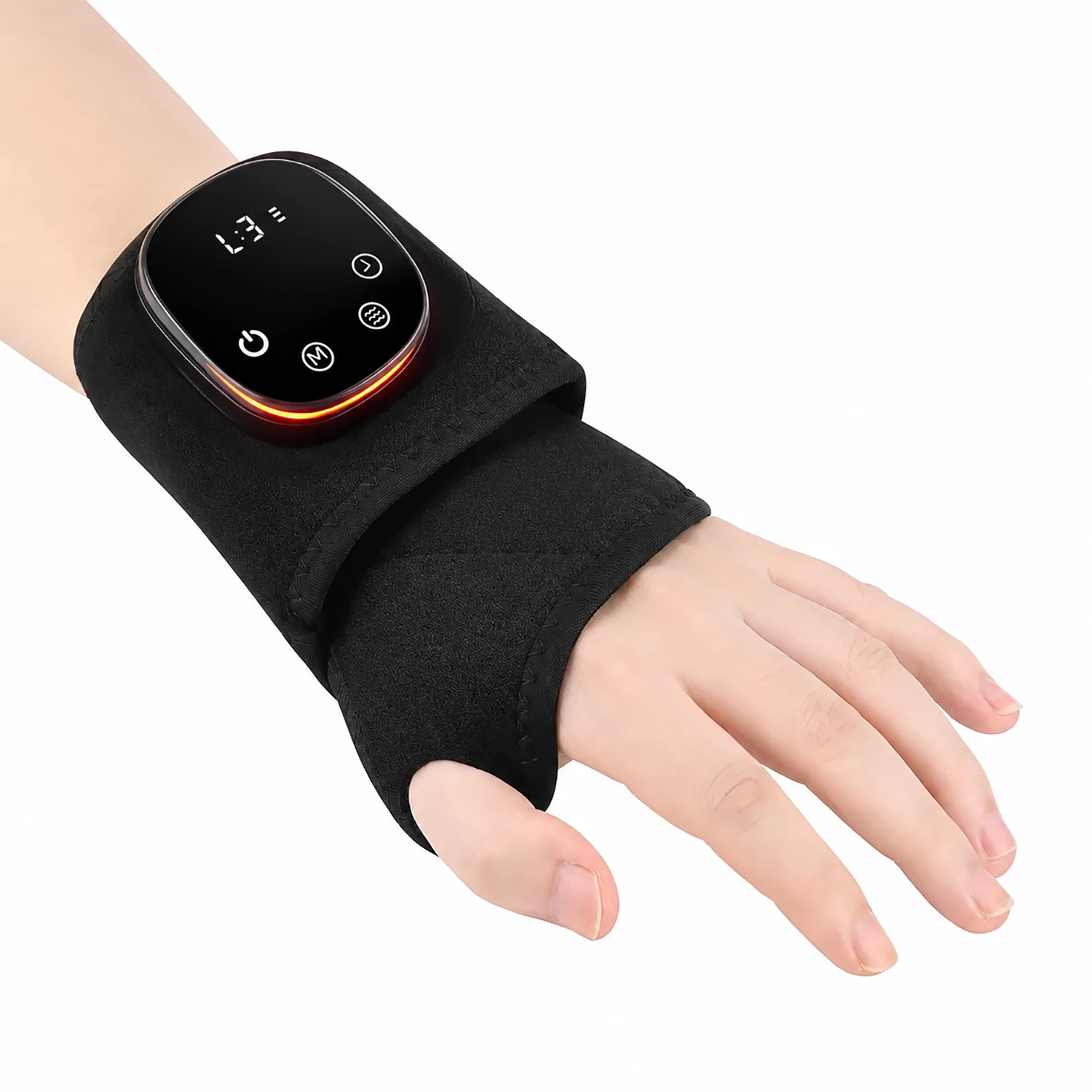 Electric Ankle Brace with Adjustable Hot Compress Vibration Massage Ankle Guard Band Carpal Tunnel Foot Protection Support Tool