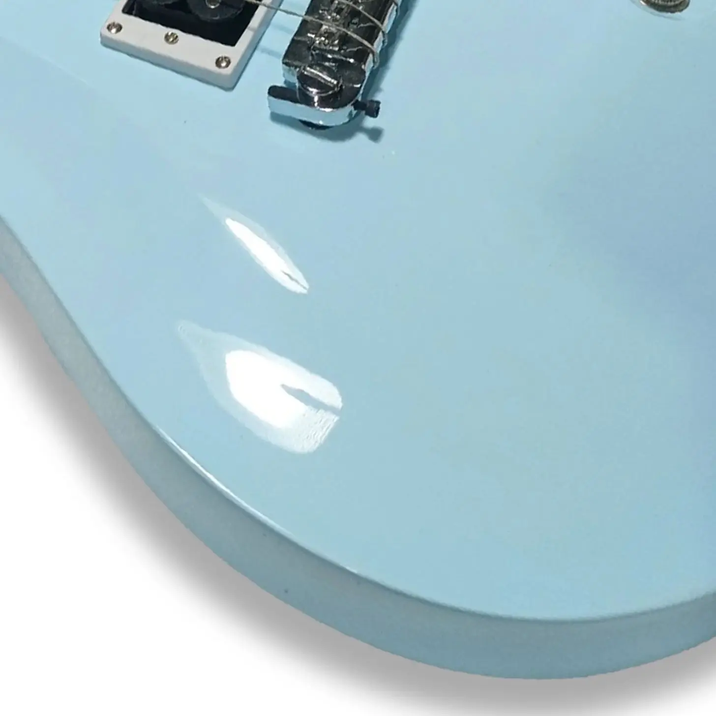 BtShop-Guitare électrique bleu ciel avec incrustation d'oiseau, manche en palissandre, mahNestbody, Nestmahneck