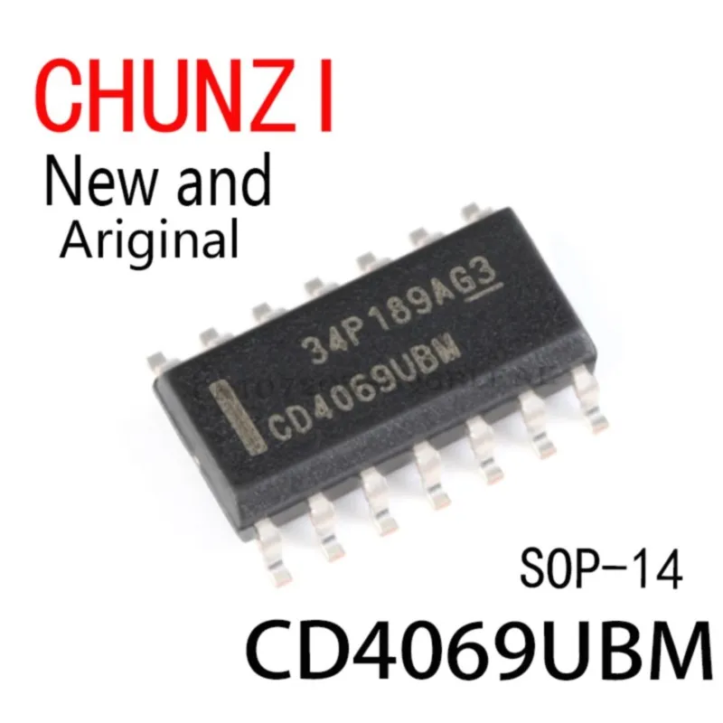 100PCS New and Original CD4069 SOP-14 CD4069UBM