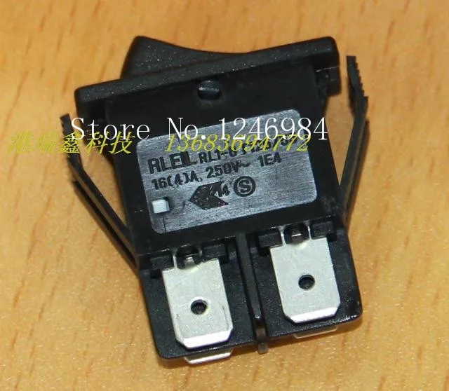 [SA]Power switch RLEIL long flat rocker switch rocker switch DPST red RL1-8 (W) 21-BR/BB --50pcs/lot