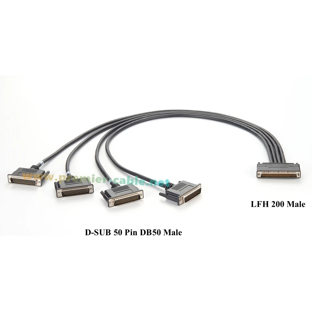 LFH 200 to 50 Pin D-SUB Switch Cable LFH 200 Male to DB50 Male Cable LFH 200 Test Cable for Graphics Workstations HD device