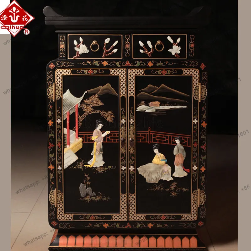 

New Chinese furniture storage decoration home cabinet foyer entrance corner cabinet