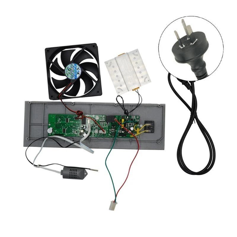 ترموستات رقمي للتحكم في درجة حرارة الحاضنة والرطوبة مع مسبار، مروحة علوية للبيع #6