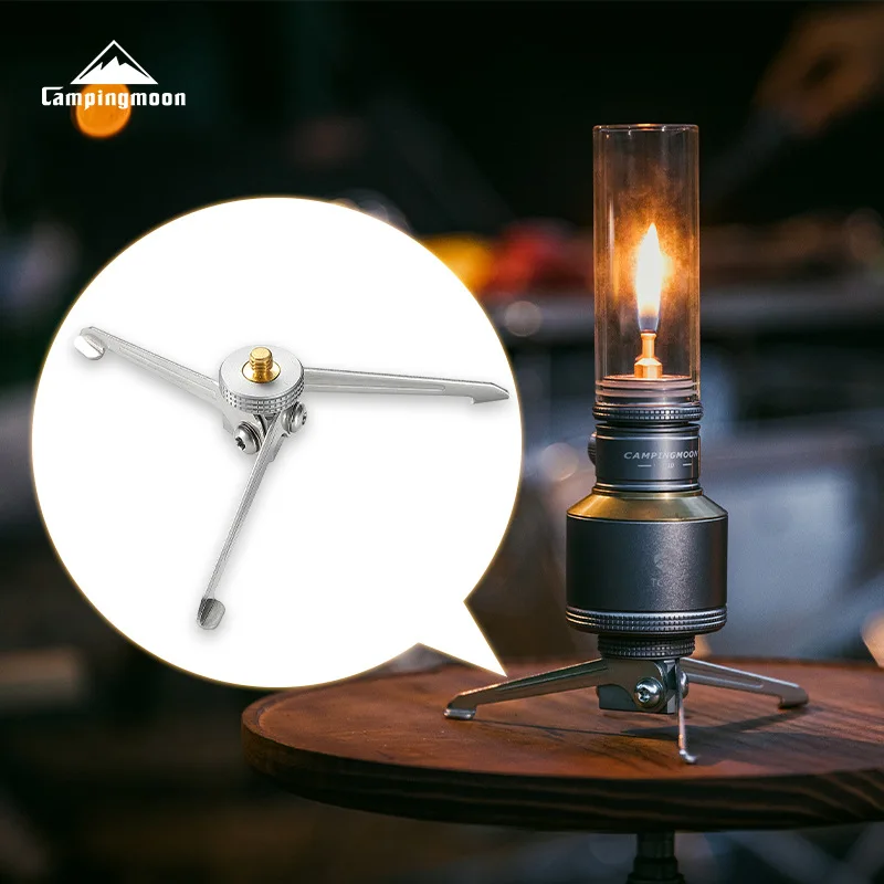 Campingmoon Light Bracket Stainless Steel Camera Holder Foldable Gastank Bracket Camping Light Support Multifunctional Tripod