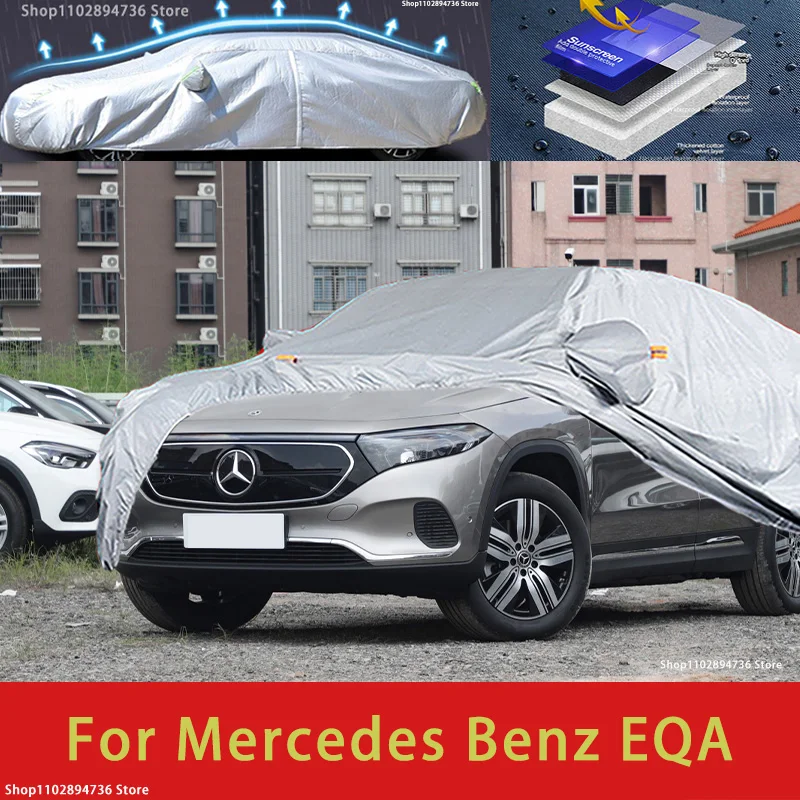 

For Mercedes Benz EQA Outdoor Protection Full Car Covers Snow Cover Sunshade Waterproof Dustproof Exterior Car accessories