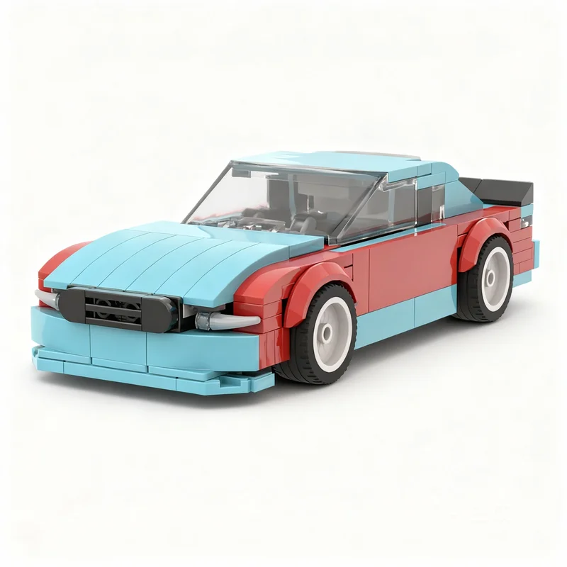 

262PCS MOC City Champions Super Car Nascar Aric Almirola Throwback Model Technology DIY Assembly Building Blocks Display Gift