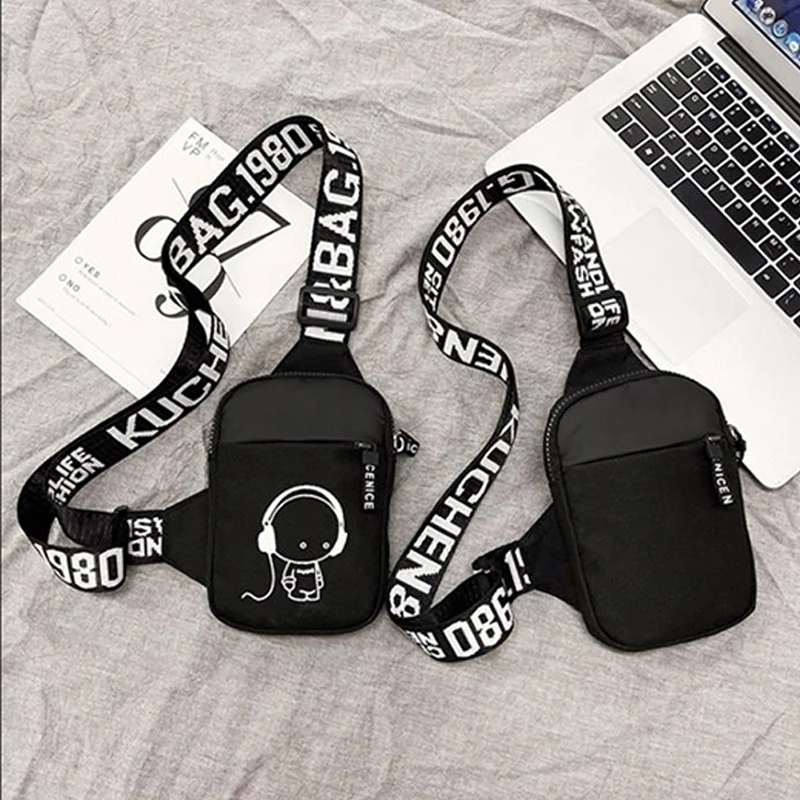 Men\'s Mini Shoulder Bag Trend Waterproof Small Messenger Bag Square Crossbody Bags For Women Sports Fashionable Casual Chest Bag