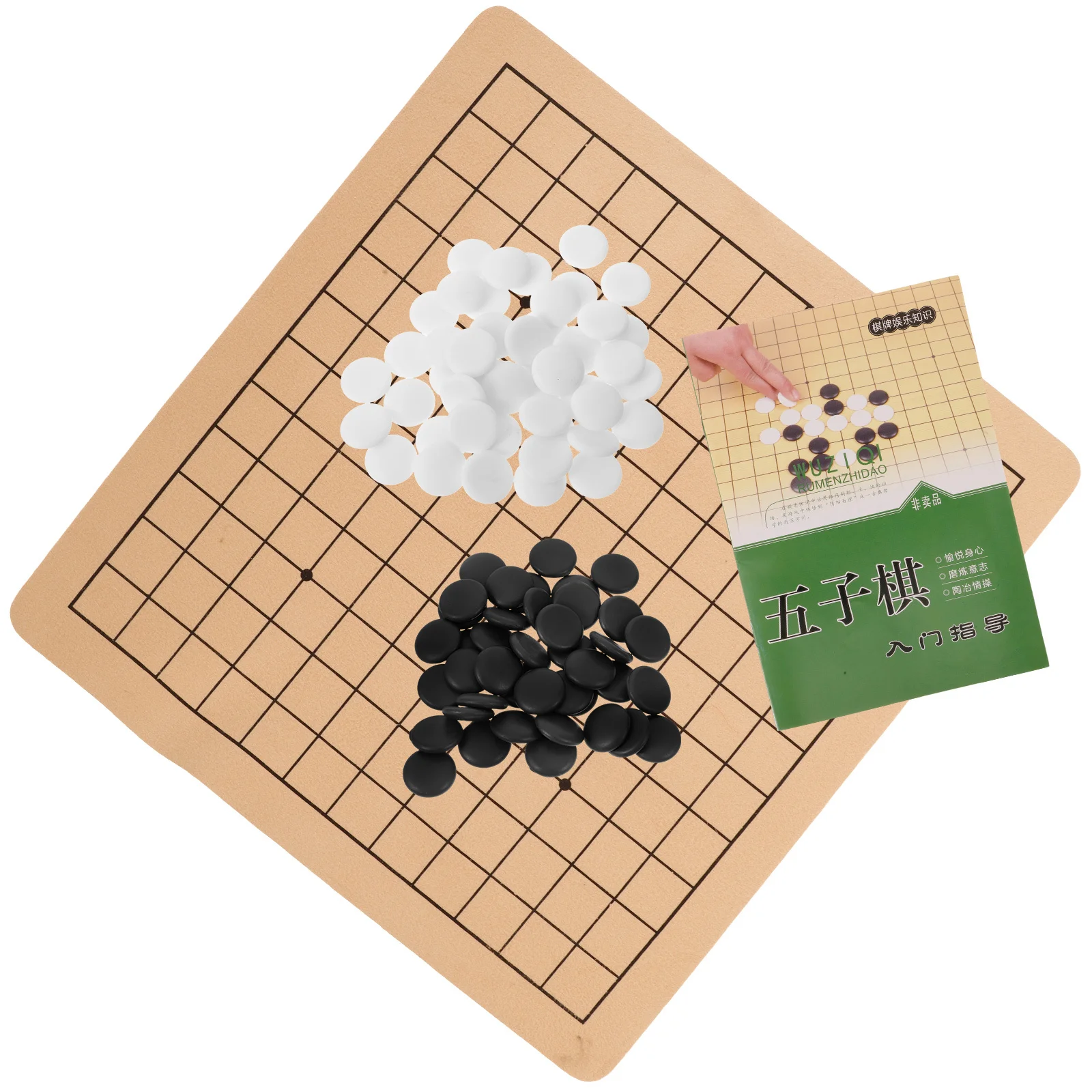 

1Set Go Chess Board Set with Clear Line Printing Wear-Resistant Surface Easy Fold Storage Ideal Gift for Game Lovers Educational