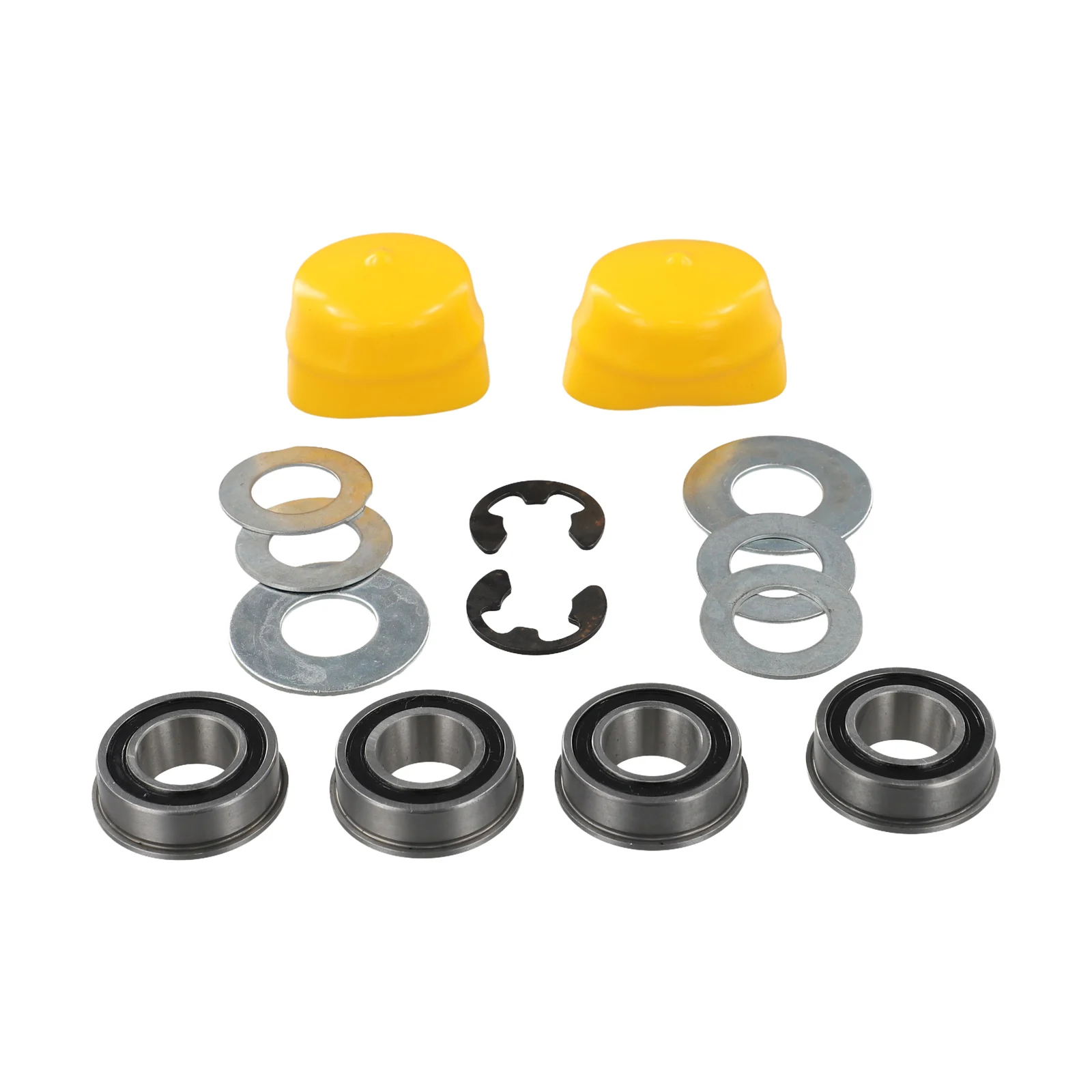 Bushing Replacement Kit Converts Front Wheel Support to Rolling Element Bearings on LA100 Series Lawn Tractors