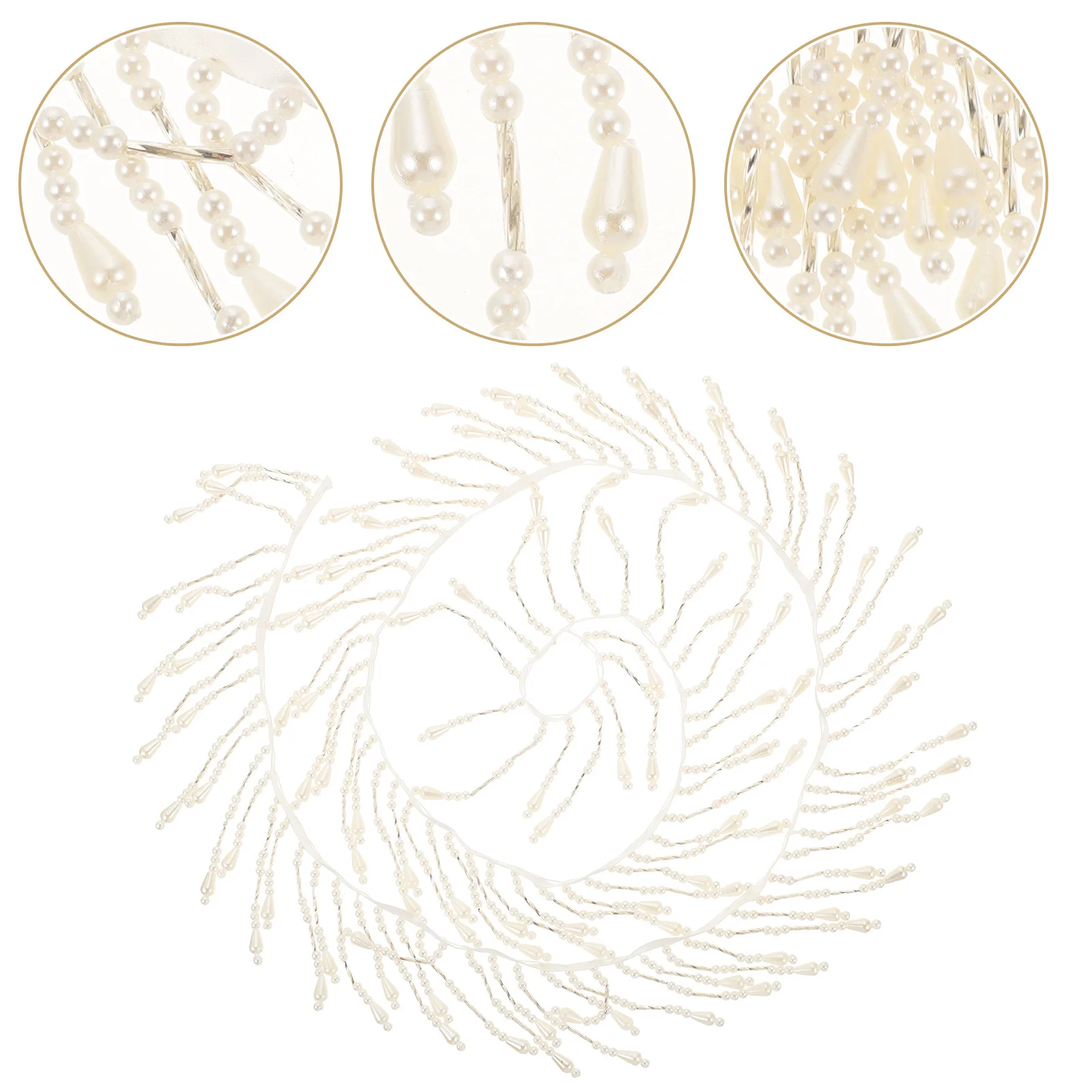 

Pearl Trim Band Delicate Tassel Decorative Ribbon For Clothing Shoes Skirt Diy Craft Beading Handicraft Decor