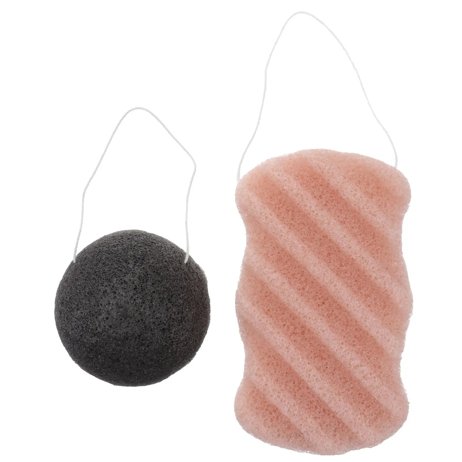 

2 Pcs Deep Cleansing Sponge. Skin Care Bath Body Exfoliating Bamboo Charcoal Miss