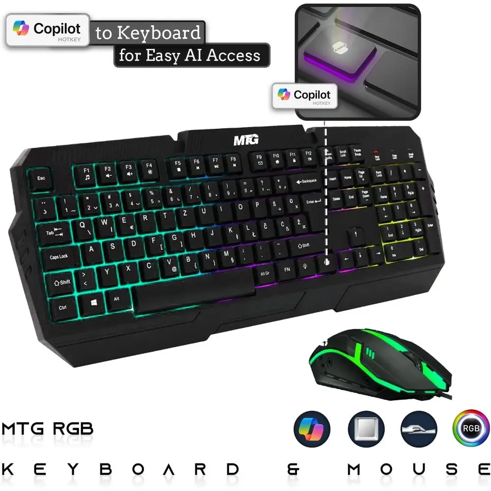 Mini PC Renovado com Intel Core i5, 32GB de RAM, 1TB SSD, Tela Curva de 27 Polegadas, Acessórios RGB, Webcam, Windows 11 Pro