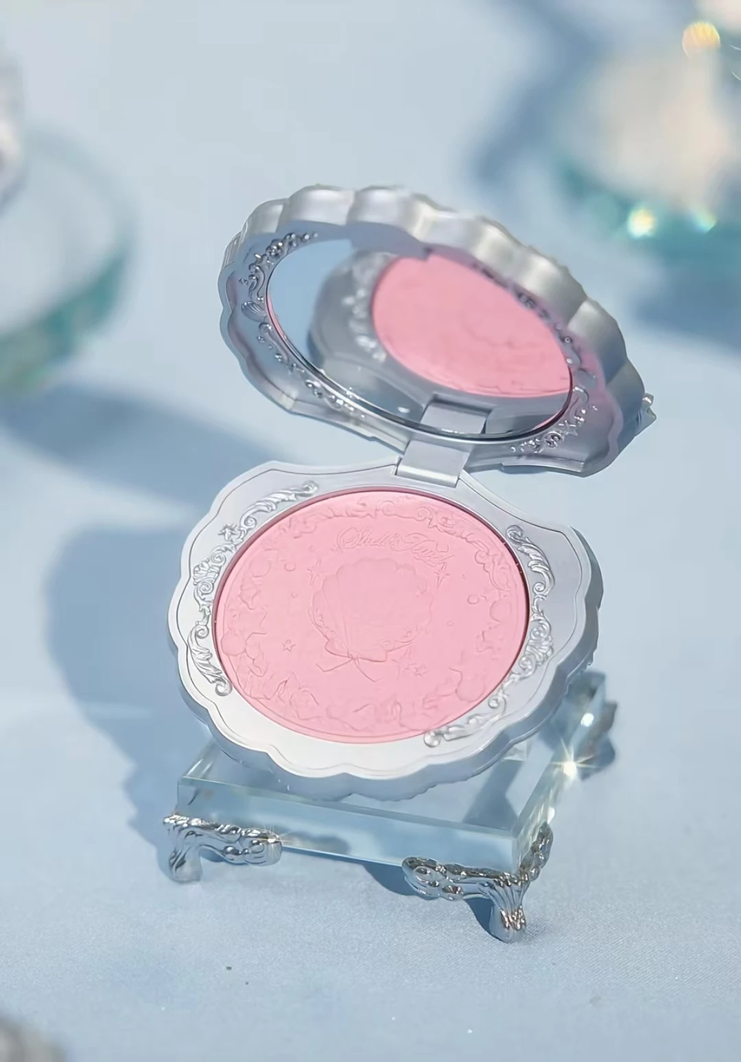 Flower Knows Shell's Collection Blush Matte Cheek Blusher Puder, pigmentiert, natürlich, sehr geschmeidig, Gesichts-Make-up – Detail 5