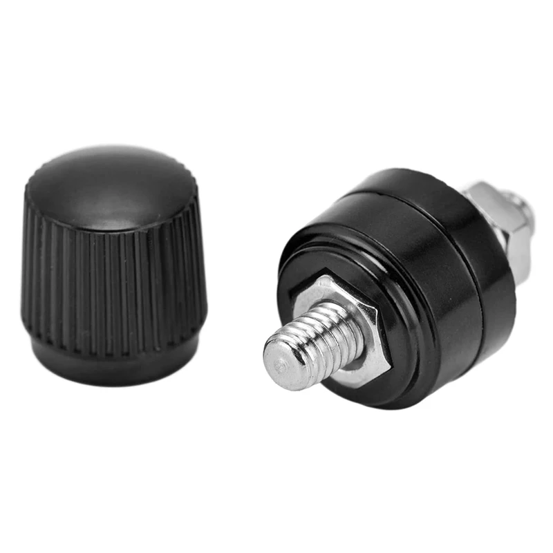 5 Pairs Brass Plated Binding Posts, M6 Thread Terminal, Wide Application, Easy To Distinguish, Strong Conductivity