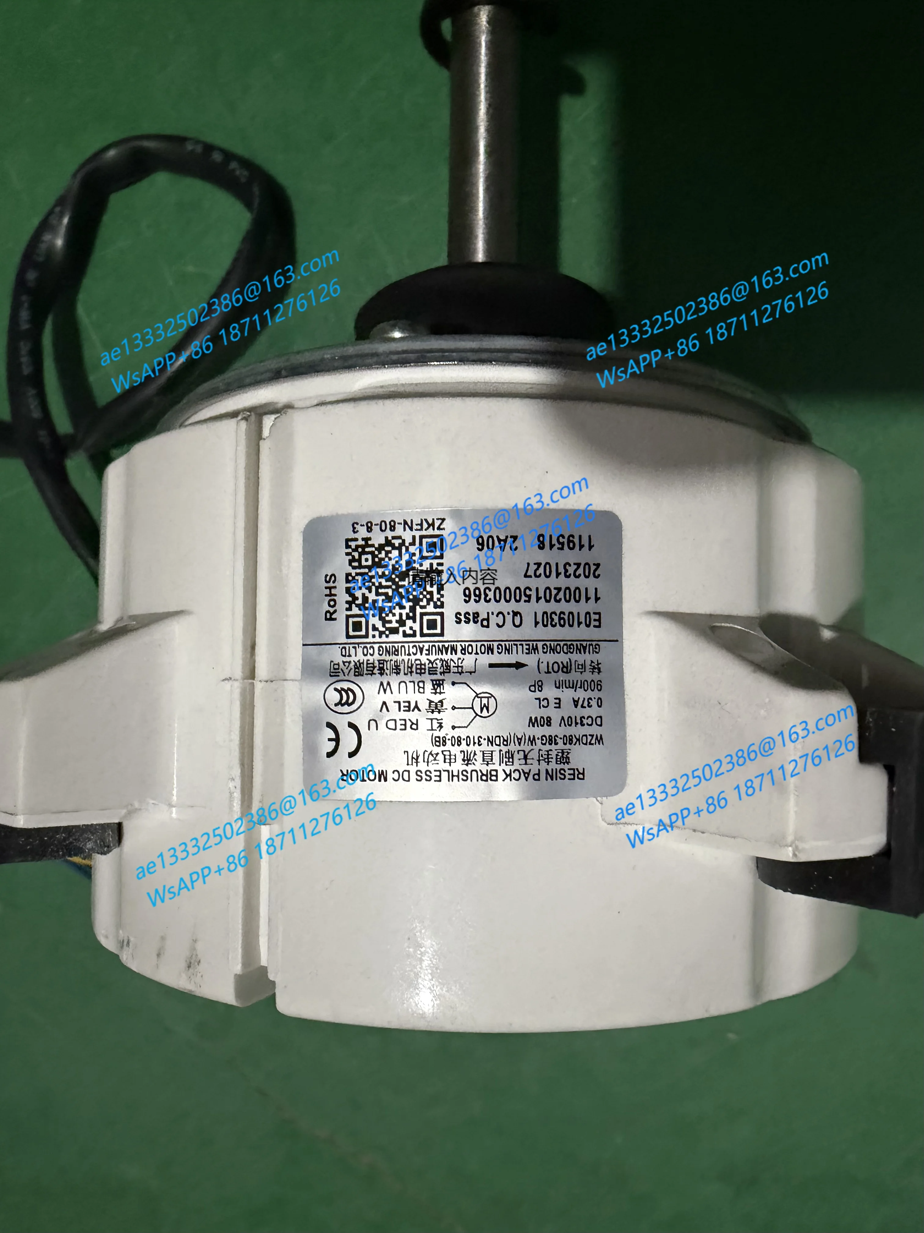 Inverter air conditioner outdoor unit DC motor WZDK80-38G-W(A) ZKFN-80-8-3