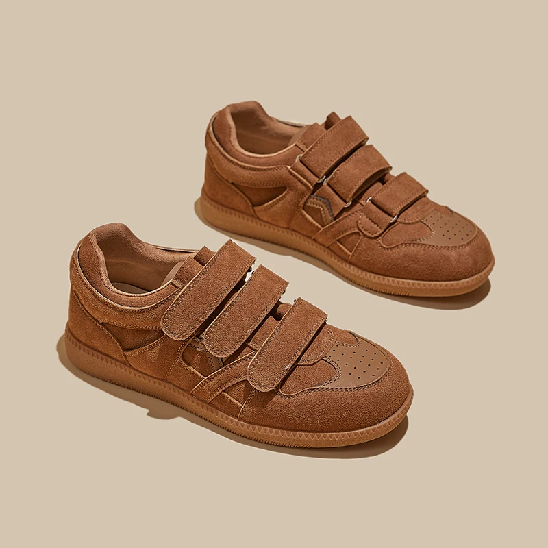 

2026 New Womens Shoes Luxury Genuine Leather Casual Shoes for Woman Retro Exquisite Chunky Sneakers Designer Shoes Zapatos Mujer