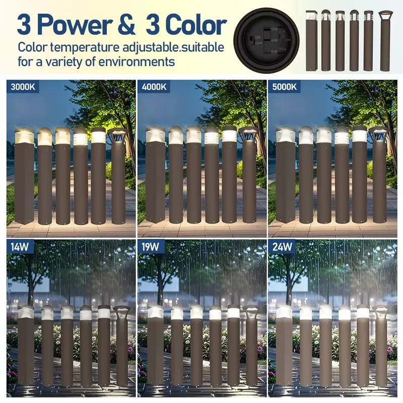Outdoor LED Garden Lawn Light Aluminum Alloy Landscape Lamp for Villa Courtyard Grass Pathway Decoration Waterproof Post