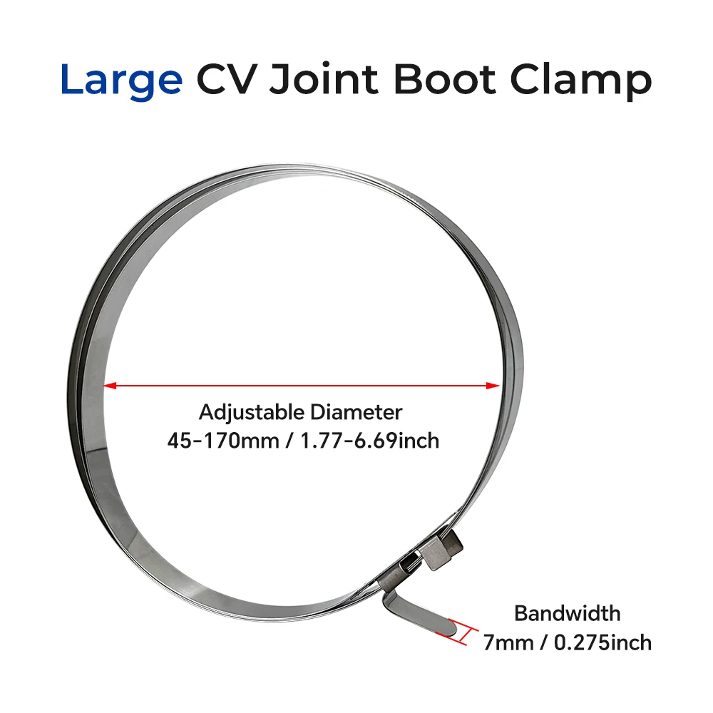 10 /20 /100 /200 Pcs Universal CV Joint Boot Crimp Clamp Kit Auto CV Joint Clamps Banding Boot Clamps Tool Short And Large Bands