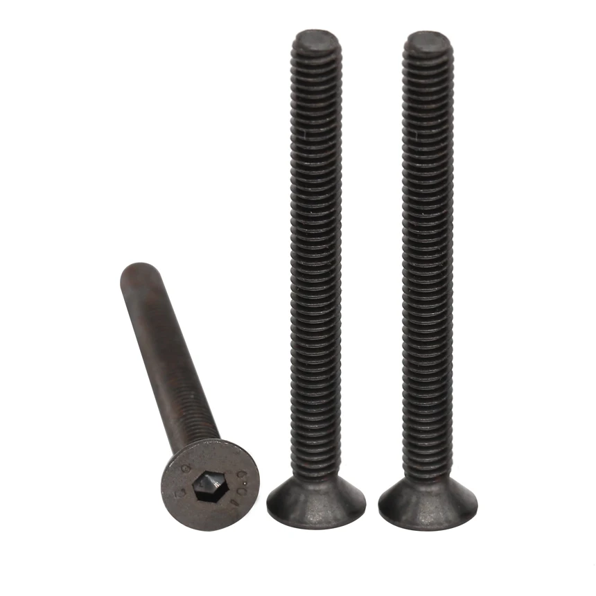 

M12 M12*55/60/70/80/90/100 10.9 Grade Black Carbon Steel DIN7991 Flat Countersunk Head Inner Hex Hexagon Socket Screw