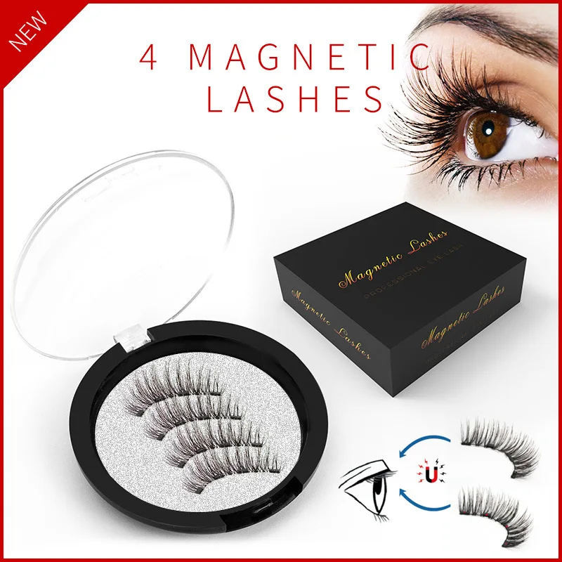 

Magnetic False Eyelashes Women 3D Natural False Eyelashes Reusable Magnet Set Lashes Extension Magnet Lash Cheap Clearance