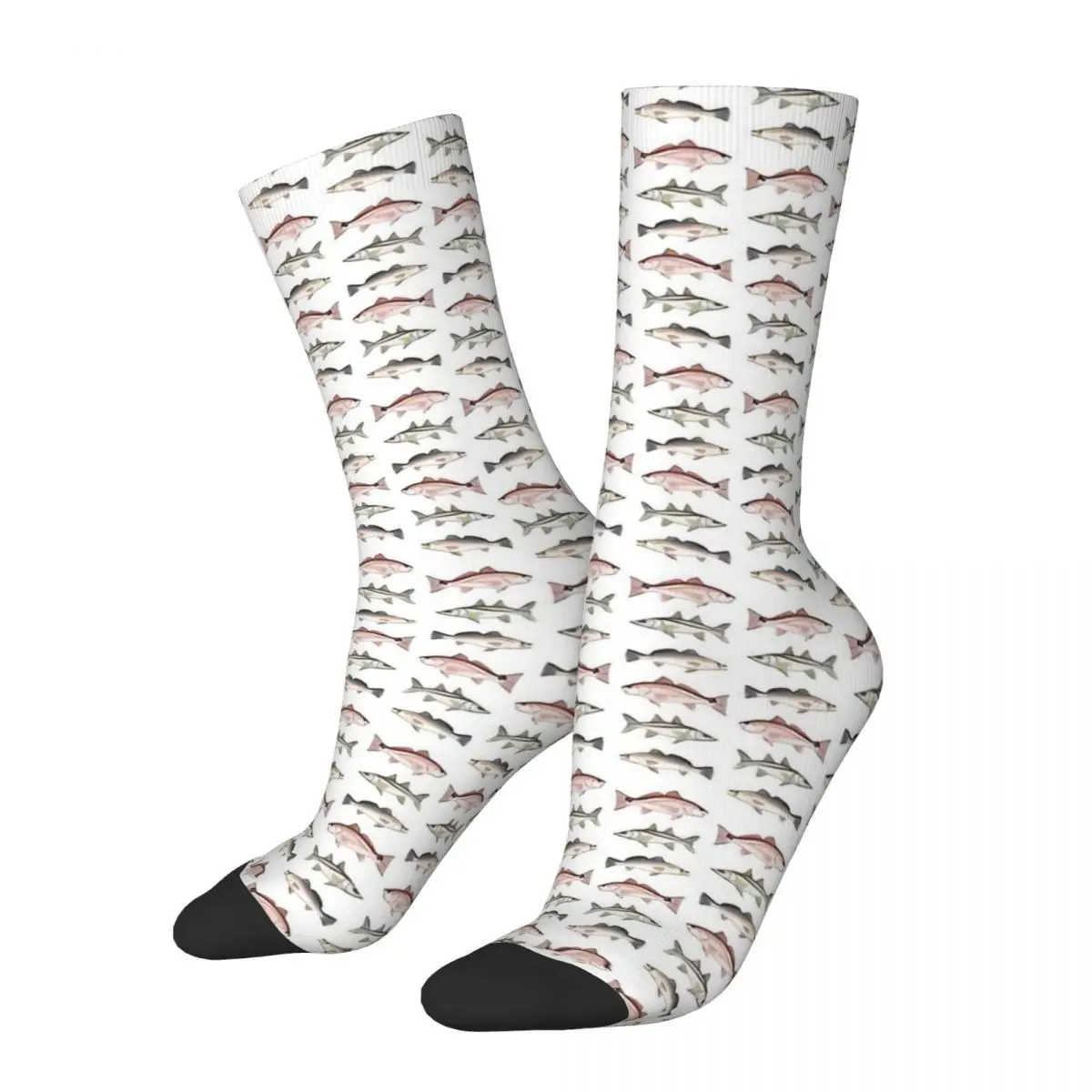 Inshore Slam Fisherman Fishing Kawaii Socks Travel Cartoon Pattern Socks