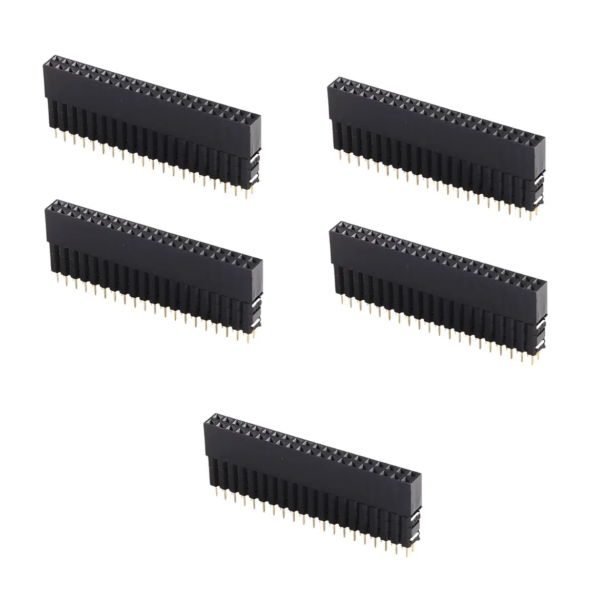 2x20-Pin Extra Tall GPIO Stacking Headers for 5/4B/A+/B+/2/3 - 0.1