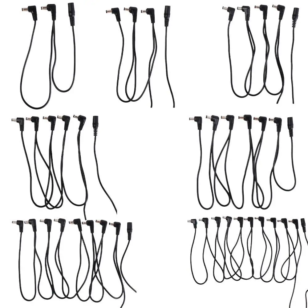 1–2 3 5 6 8 10-полосный кабель Daisy Chain 9 В постоянного тока 1–8 Шнур питания гитарной педали ПВХ Медная цепь гитарной педали Детали педали гитары