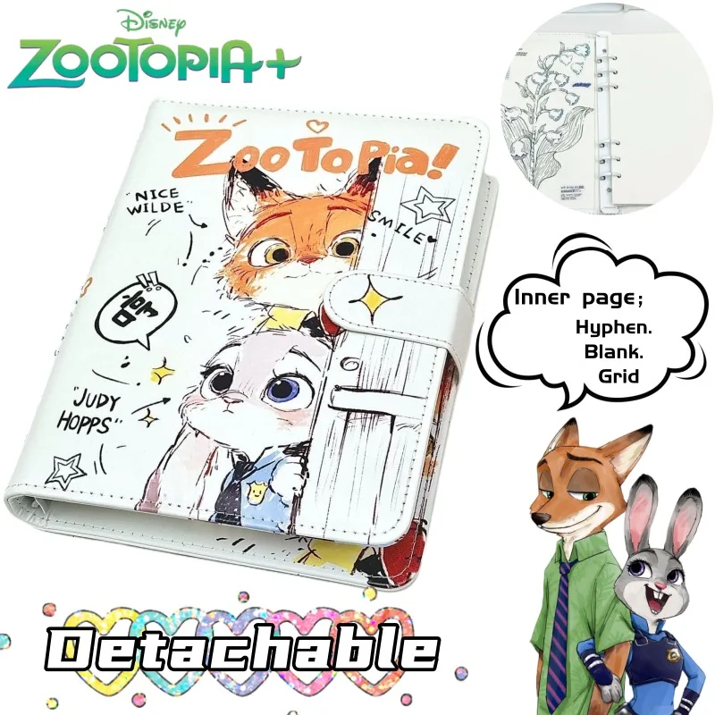 

Disney Zootopia Judy Nick милый кавайный аниме персонаж блокнот с отрывными листами креативный персонализированный съемный блокнот с героями мультфильмов подарок