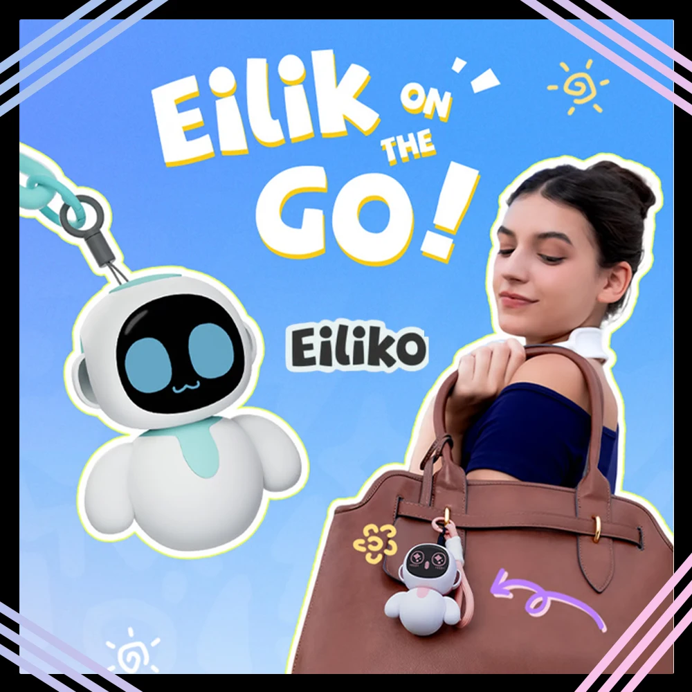 Eiliko Smart Robot Portable Emotional Interaction Companion Robots Mini Eilik Ai Chat Robot Long Battery Life Kid/Couple Gifts