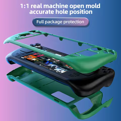 Removable Case for Steam Deck Console with Bracket Shockproof Protective Case Non-slip Hard Shell for Steam Deck Accessories