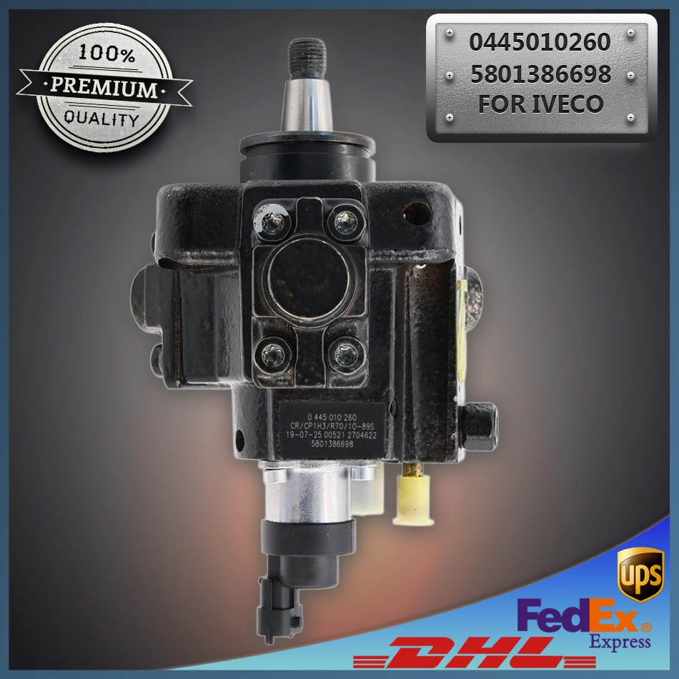 

0445010260 0445010319 0445010320 CP1 Common Rail Fuel Injection Pump 5801386698 for Iveco Fiat Citroen 2.3D JTD Engine