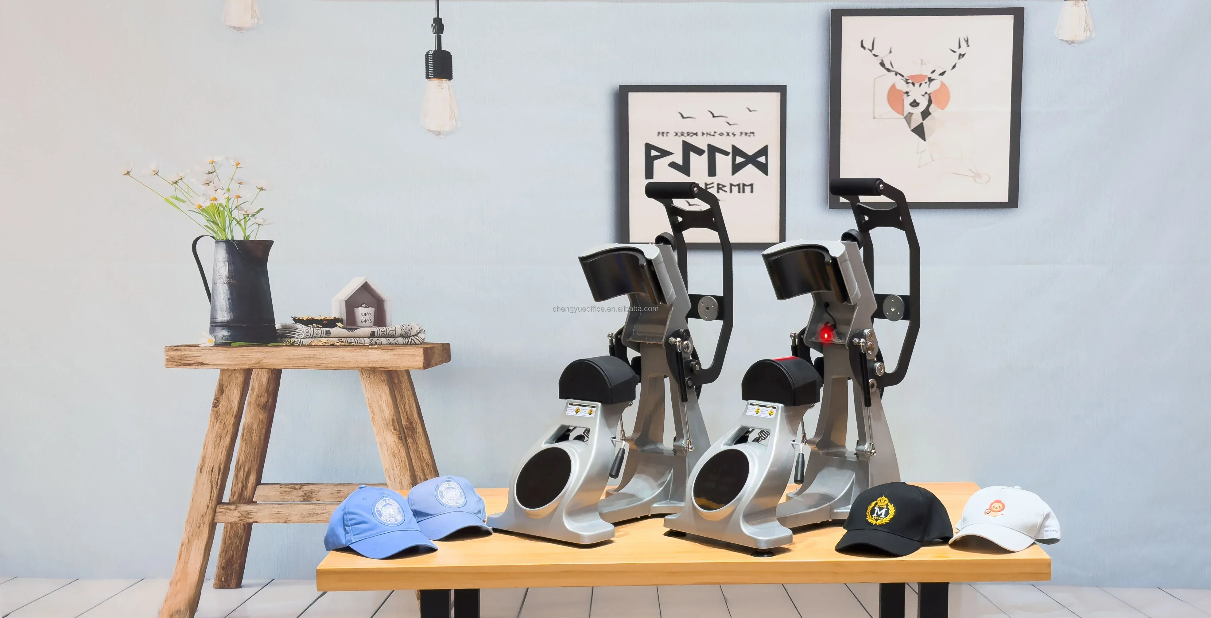 

CrReplaceable Pads Upper And Lower Heating Auto Open Hat Cap Heat Press Machine Cap Press Machine With Lase Locator For All Caps