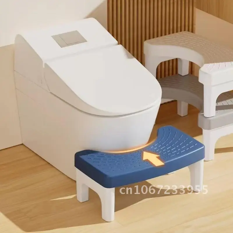 Toilet Squatty Step Stool Anti-slip Bathroom Footstool Household Helper Potty Squat For Men Aid Woman Old People