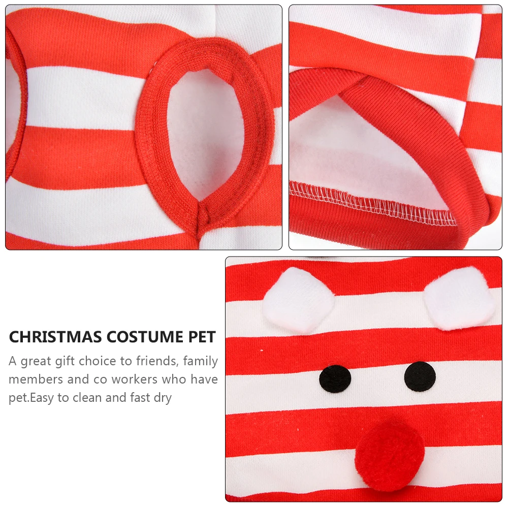

Christmas Dog Costume Small Clothes Pet Vest Puppy Dress Supplies for Winter Cotton