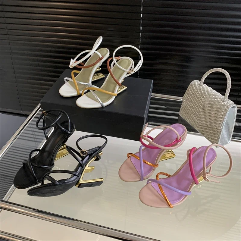 Eilyken New Design Narrow Band Buckle Strap Sandals Womens Hollow Out High Heels Sexy Open Toe Banquet Party Shoes Zapatos Muj